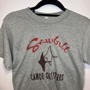 Vintage 70s Sawbill Canoe Outfitters Grey T Shirt Women’s Small